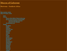 Tablet Screenshot of dioceseofgaborone.mariannhillmedia.org